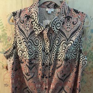 Lularoe sleeveless snap tank !! BNWT